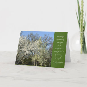 Cartão Thoreau Quote Graduation Card-Trees