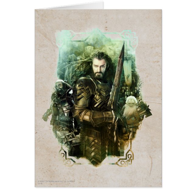 Cartão THORIN OAKENSHIELD™, Dwalin e Gráfico Balin (Frente)