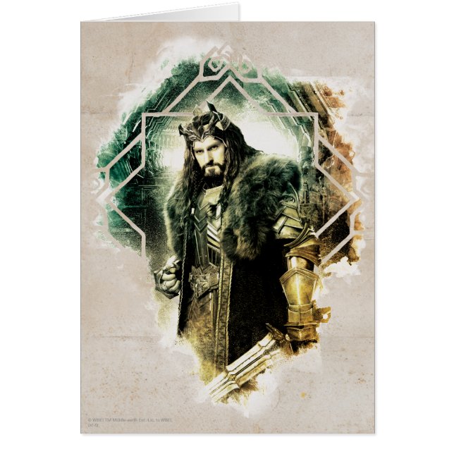 Cartão THORIN OAKENSHIELD™ - Rei Sob A Montanha (Frente)