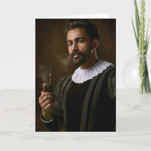 CARTÃO THOU ART SMOKING HOT COLONIAL MAN BIRTHDAY CARDS