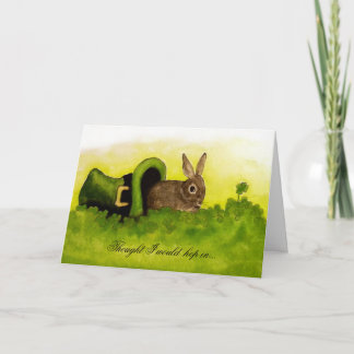 Cartão Thought I would Hop in Happy St Patrick's Day Card