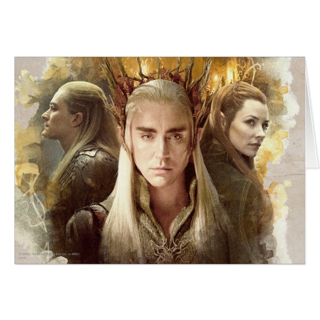 Cartão Thranduil, LEGOLAS GREENLEAF™, & TAURIEL™ Gráfico (Frente Horizontal)