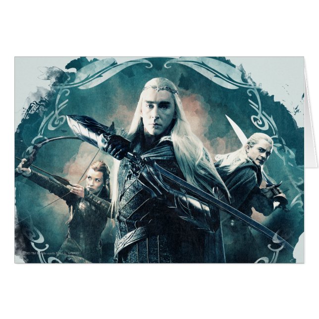 Cartão Thranduil, TAURIEL™ E LEGOLAS GREENLEAF™ Gráfico (Frente Horizontal)