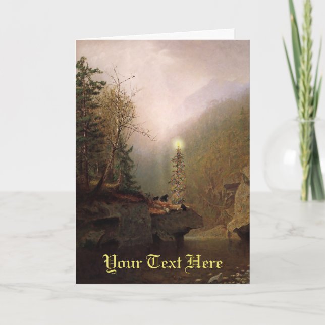 Cartão Three Bears Forest Christmas (Frente)