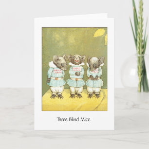 Cartão Three Blind Mice, Greeting Card