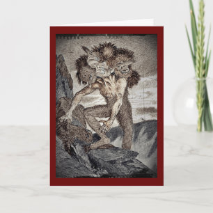 Cartão Three Headed Monster