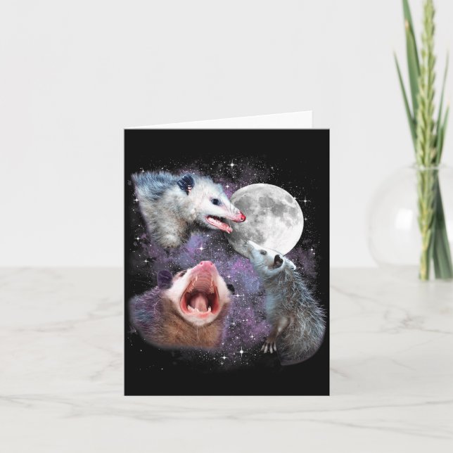 Cartão Three Ssums Moon 3 Osums Dead Moon Weird Cursed Me (Frente)