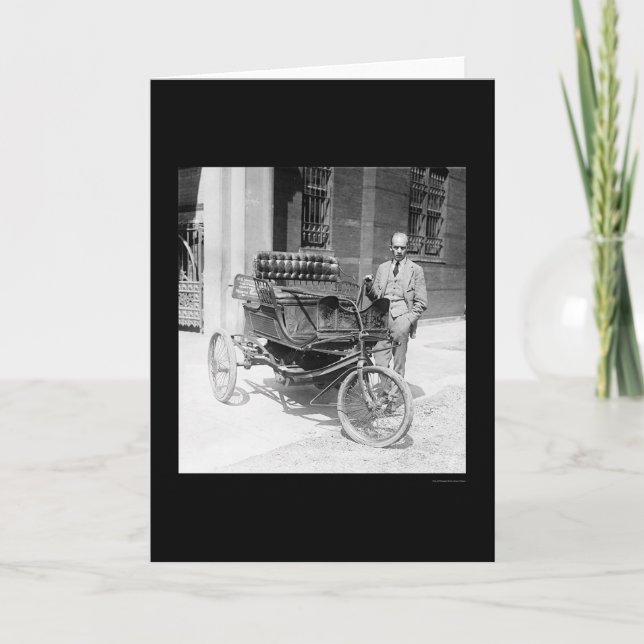 Cartão Three-Wheel Auto First Prize 1924 (Frente)