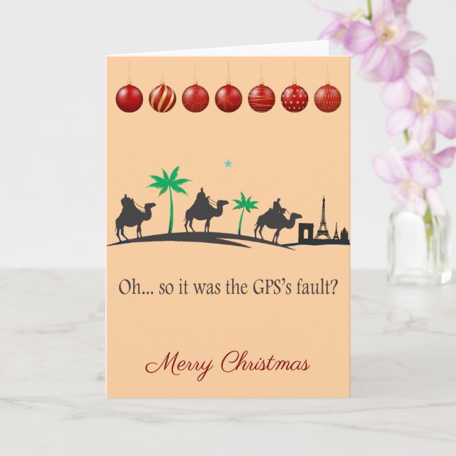 Cartão Three wise men at Christmas (Orquídea)