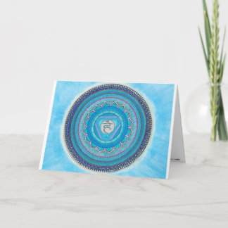 Cartão Throat Chakra Mandala