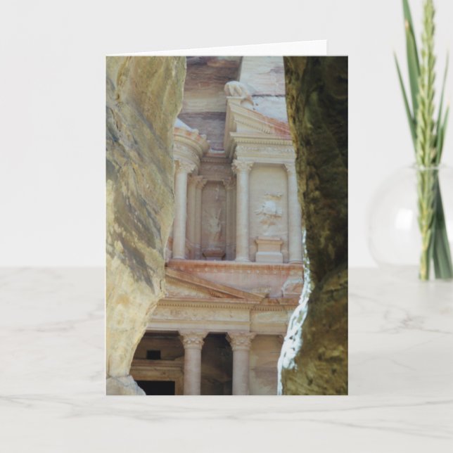 Cartão Through the Rocks - Petra (Frente)