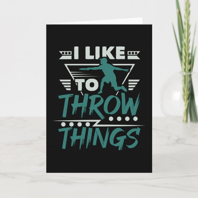 Cartão Throw de Golf de Disco (Frente)