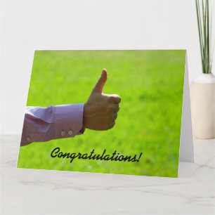 Cartão Thumbs Up, Congratulations, Big Greeting