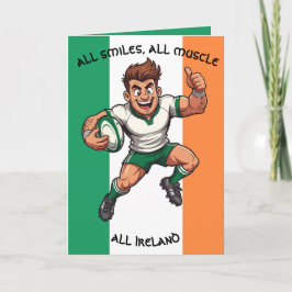 Cartão Thumbs-Up Try Irish Rugby Energy