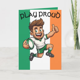 Cartão Thumbs-Up Victory Irish Rugby Spirit