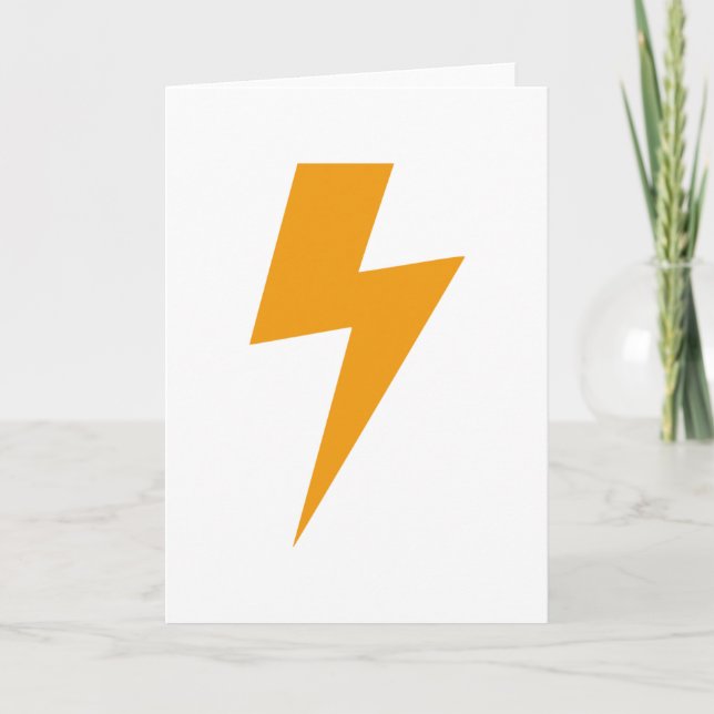 Cartão Thunder Energy Yellow Print (Frente)