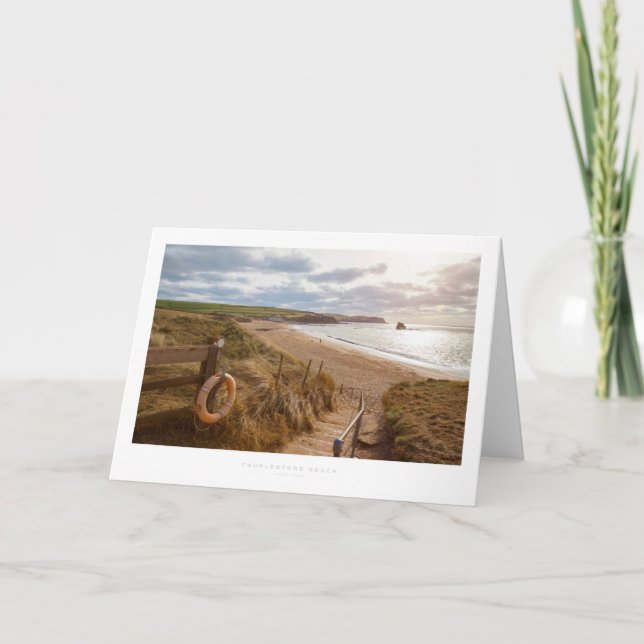 Cartão Thurlestone Beach (Frente)