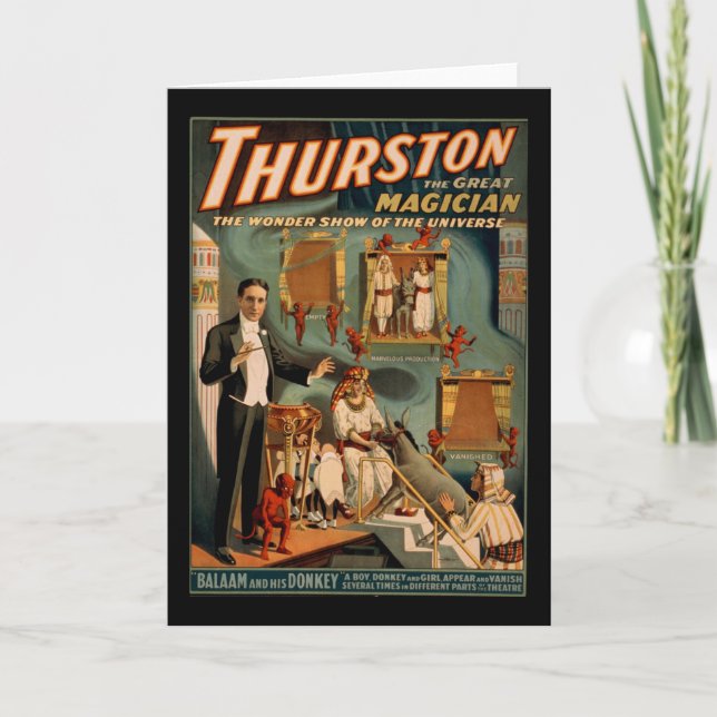 Cartão Thurston the great magician (Frente)