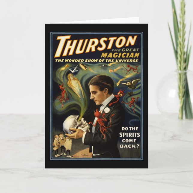 Cartão Thurston the great magician 2 (Frente)