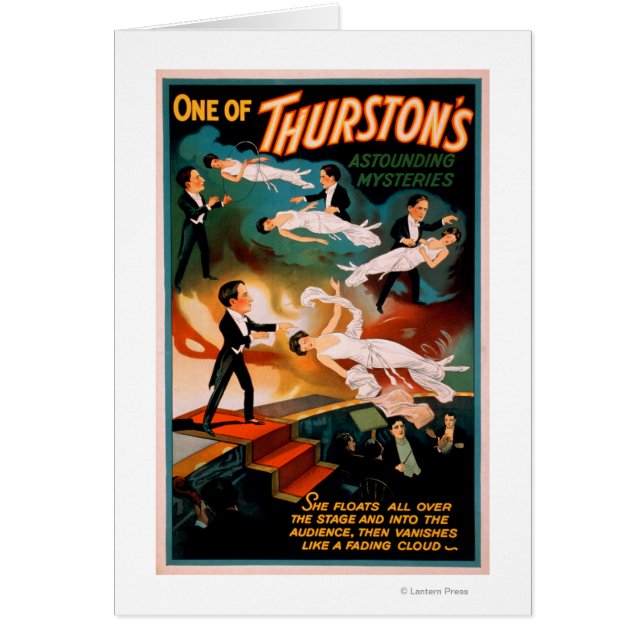 Cartão Thürston's Surpreendentes Mistérios Magic Poster (Frente)