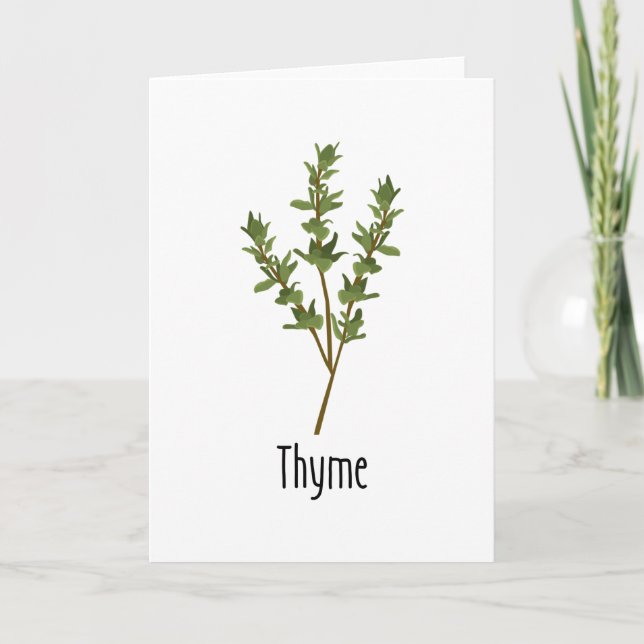 Cartão Thyme Spices Herb (Frente)