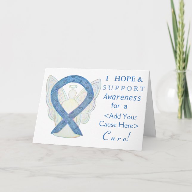 Cartão Thyroid Paisley Awareness Ribbon Custom Cards (Frente)