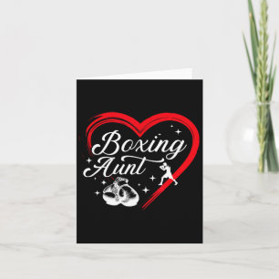 Cartão Tia Boxing, tia Heart Boxing