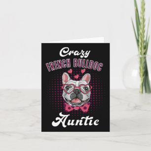 Cartão Tia Bulldog Francês Dia das Mães Tia Bulldog Franc