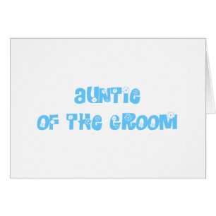 Cartão Tia do Groom