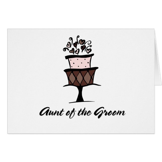 Cartão Tia do noivo (Frente Horizontal)