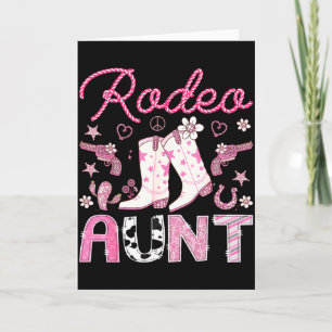 Cartão Tia do Rodeio Nk Cowgirl Ocidental Coquete Anivers