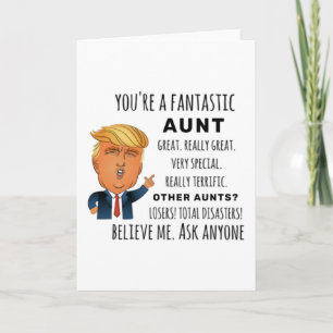 Cartão Tia Engraçada Aniversário Melhor Presente