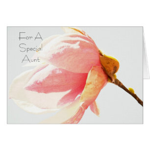 Cartão Tia Especial da Flor da Árvore Tulipa