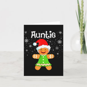 Cartão Tia Família Gingerbread Casamento Natal Mulheres