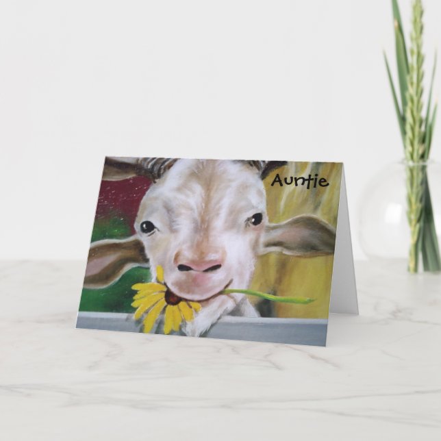 CARTÃO "TIA" FELIZ ANIVERSÁRIO - VOCÊ É MUITO DIVERTIDA (Frente)