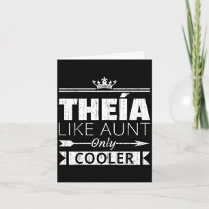 Cartão Tia grega engraçada Theia resfriado dia das mães 