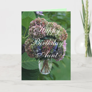 Cartão Tia Hydrangea BQT- personalizar qualquer ocasião