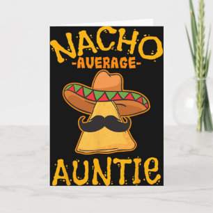 Cartão Tia Mexicana Média Nacho Cinco De Mayo Tia Fi