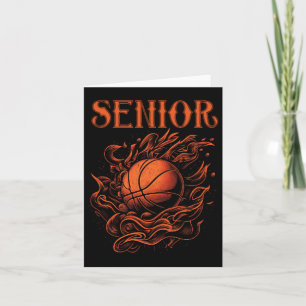 Cartão Tia Noite de Mais velho de Basquete.