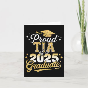 Cartão Tia Orgulhosa De Um Graduando Da Turma De 2025 Gra