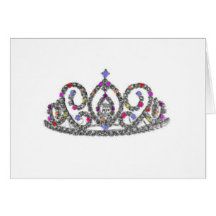 Cartão Tiara do Casamento Real/Noiva