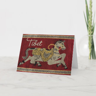 Cartão Tibet Horse Happy Card