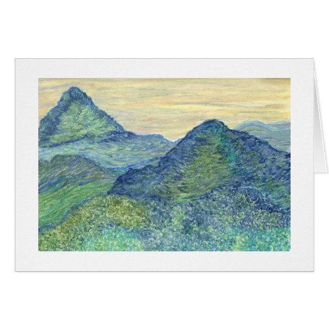 Cartão Tibet verde (Frente Horizontal)