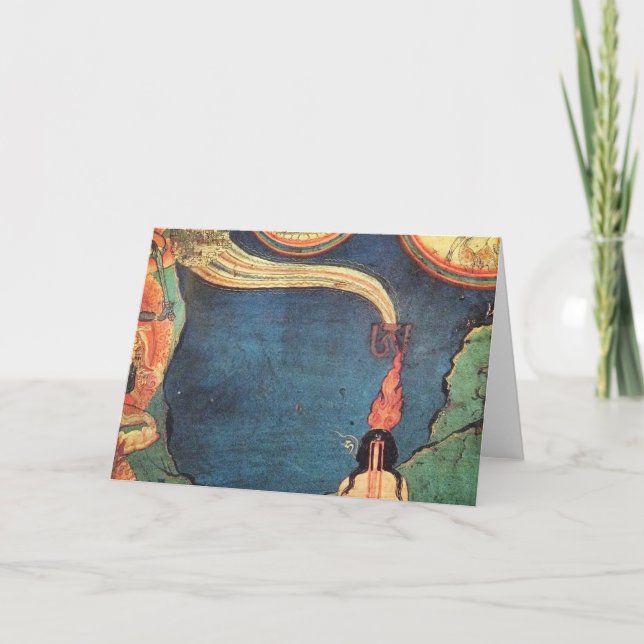 Cartão Tibetan Buddhist Depiction Of Tummo (Frente)