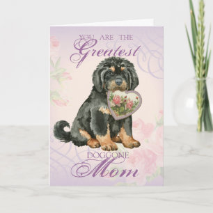 Cartão Tibetan Mastiff Heart Mãe