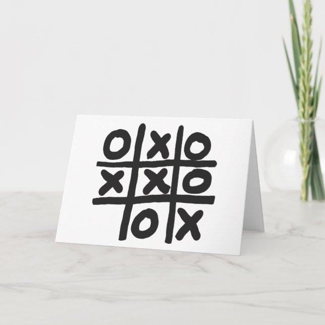 Cartão Tic Tac Toe (Frente)