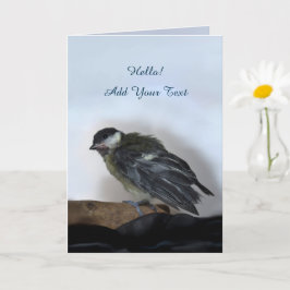 Cartão Tidi, meu Pássaro, o Parus Major