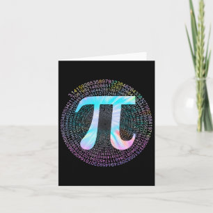 Cartão Tie Dye Pi Happy Pi Day