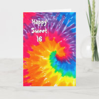 Tie Dye Psychedelic Sweet 16