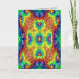 Cartão Tie Sky Vintage Fractal Caleidoscópio